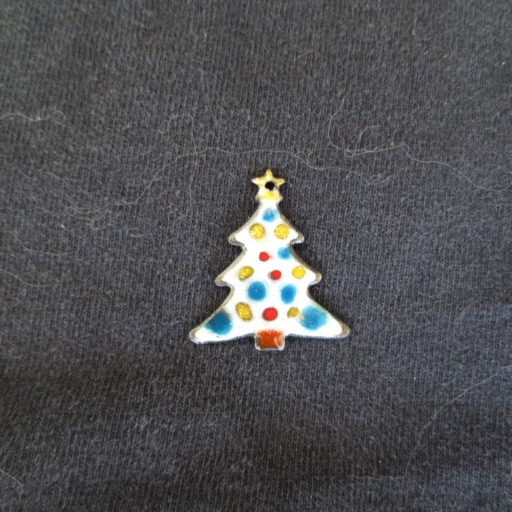 White Christmas Tree Pendant