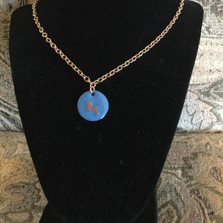 Enamel Unicorn Necklace