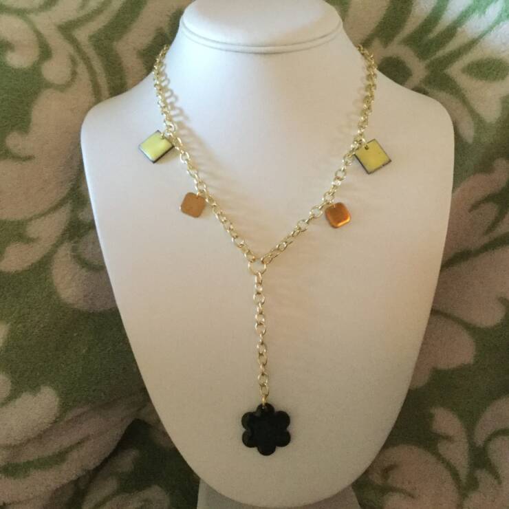 Colorful Enamel Necklace